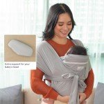 BabbleRoo Baby Wrap Carrier - Comfortable & Adjustable