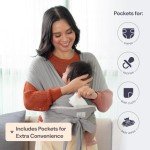 BabbleRoo Baby Wrap Carrier - Comfortable & Adjustable