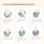 BabbleRoo Baby Wrap Carrier - Comfortable & Adjustable