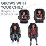 Britax One4Life Convertible Car Seat, 10 Years of Use from 5 to 120 Pounds, Converts from Rear-Facing Infant Car Seat to Forward-Facing Booster Seat, Machine-Washable Fabric, Onyx Stone