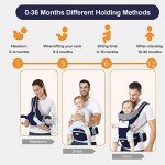 Dark Blue Baby Carrier for Newborns to Toddlers