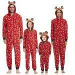 Matching Christmas Family Pajamas Deer Onesies Set