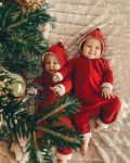 My First Christmas Baby Romper Outfit (Red)