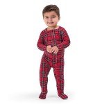 Gerber Toddler Holiday Matching Pajamas, Red Plaid 2T