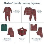 Gerber Toddler Holiday Matching Pajamas, Red Plaid 2T