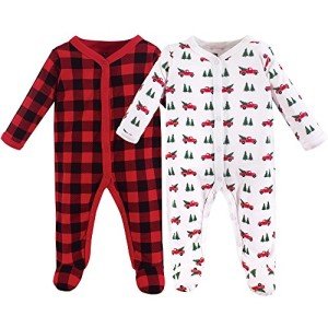 Hudson Baby Cotton Union Suit, 2-Pack Set