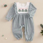My First Christmas Baby Girl Long Sleeve Romper