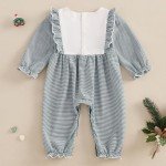My First Christmas Baby Girl Long Sleeve Romper