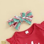 My First Christmas Baby Outfit with Headband
