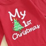My First Christmas Baby Outfit with Headband