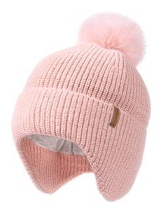 Cozy Fleece-Lined Knit Toddler Winter Hat