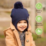 Cozy Navy Baby Beanie for Boys and Girls