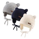 Cute Knitted Christmas Beanie for Infants 0-2Y