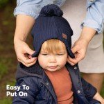 Cozy Navy Baby Beanie for Boys and Girls