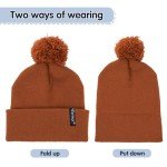 Zando Toddler Winter Beanie with Pom Pom
