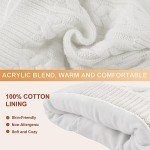 Cozy Winter Knit Baby Hat with Bow - White