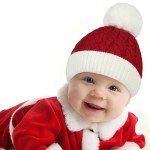 Knit Santa Hat for Babies and Toddlers