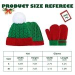 Zando Baby Knit Santa Hat and Mitten Set
