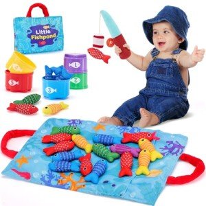 Hahaland 10-in-1 Montessori Toddler Fishing Game