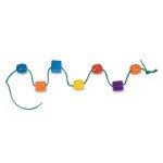 Melissa & Doug Wooden Lacing Beads Toy for Toddlers