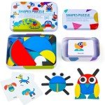 LiKee Wooden Shape Puzzles for Toddlers and Kids