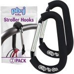 Stroller Hooks for Diaper Bags - 2 Pack