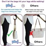 Stroller Hooks for Diaper Bags - 2 Pack