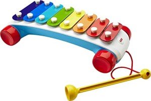 Fisher-Price Toddler Xylophone Pull Toy with Wheels