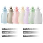 PandaEar Silicone Baby Food Pouches, 7 Pack