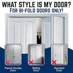 2-Pack Safety Bi-Fold Door Locks for Kids & Pets