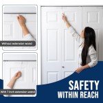 2-Pack Safety Bi-Fold Door Locks for Kids & Pets