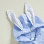 Baby Bunny Ears Hoodie Romper for Infants
