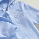 Baby Bunny Ears Hoodie Romper for Infants
