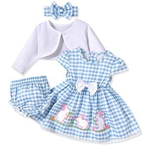 Baby Girls’ First Easter Outfit Set (0-3 Months)
