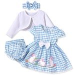 Baby Girls’ First Easter Outfit Set (0-3 Months)