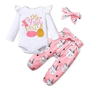 Baby Girl My First Easter Outfit Set
