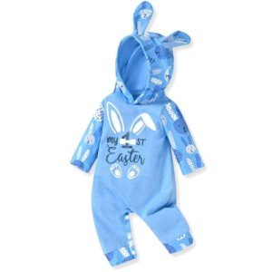 Preemie Baby Boys' First Easter Bunny Romper