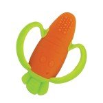 Infantino Lil' Nibbles Silicone Baby Teether, Orange