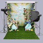Colorful Easter Backdrop for Baby Photo Shoots