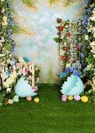Colorful Easter Backdrop for Baby Photo Shoots