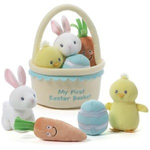 GUND My First Easter Basket Plush Toy Set