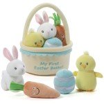 GUND My First Easter Basket Plush Toy Set