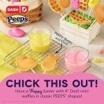 Bunny Mini Waffle Maker - Easy Non-Stick Pink