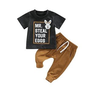 My First Easter Baby Boy Outfit Set