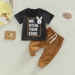 My First Easter Baby Boy Outfit Set