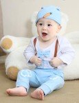 COSLAND Baby Boys' Blue Festival Pant Set