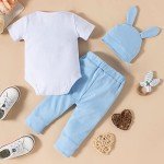 My First Easter Bow Tie Baby Outfit Set