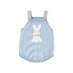 Unisex Summer Knit Romper for Infants 3-6 Months