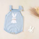 Unisex Summer Knit Romper for Infants 3-6 Months
