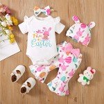 Baby Girl's Easter Bunny Outfit Set